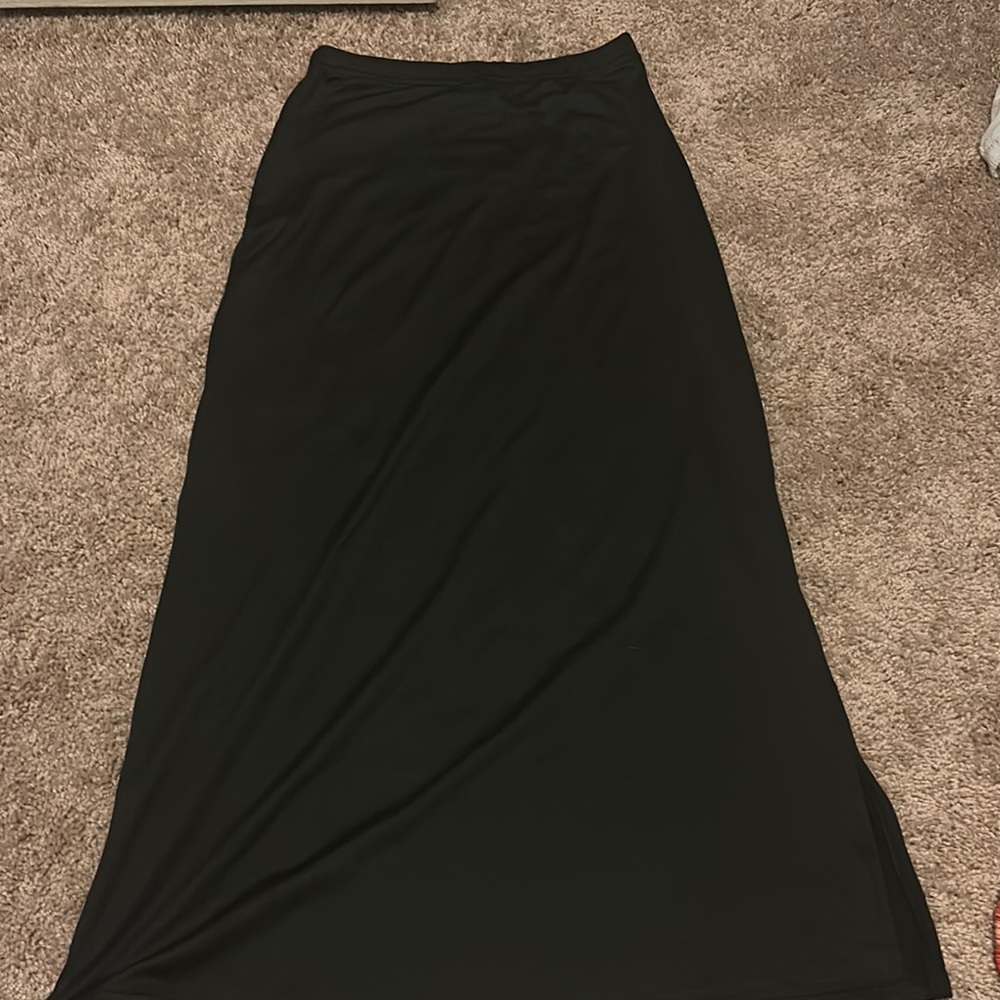 Elegant Black Maxi Skirt